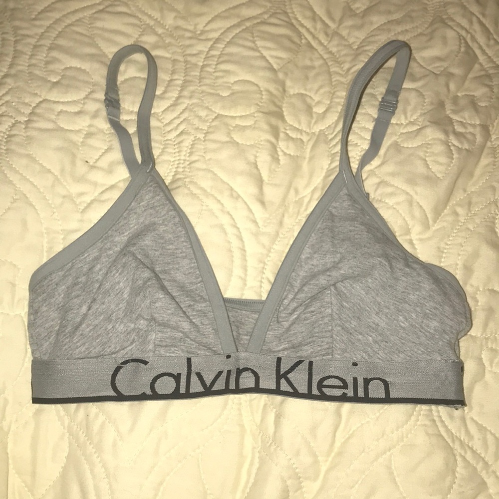 calvin klein triangle bralette
